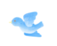 青い鳥のイラスト