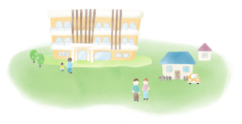 短期入所生活介護ST梨花のイメージイラスト