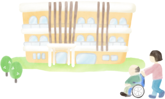特別養護老人ホーム梨花のイメージイラスト