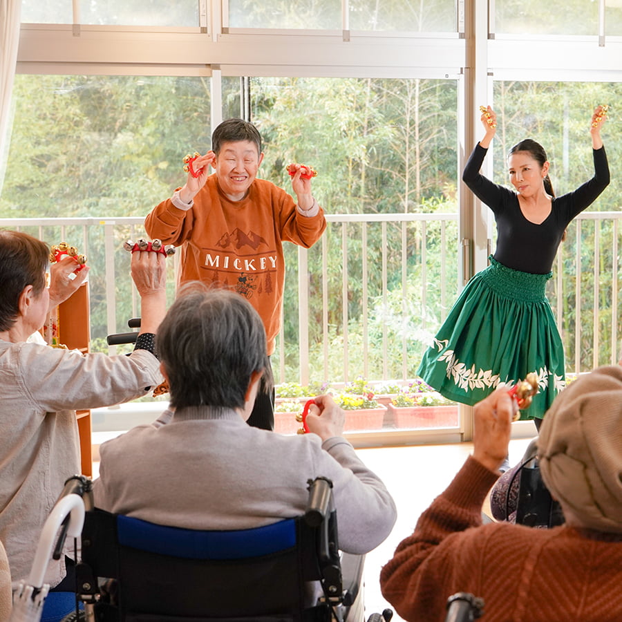 フラダンスクラブの様子